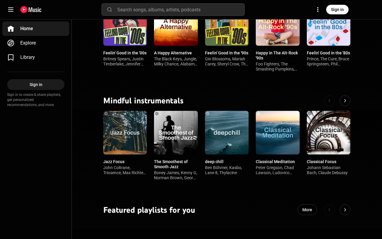 YouTube Music screenshot