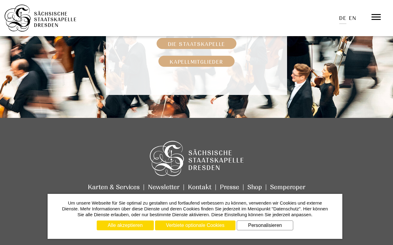 Staatskapelle Dresden: Spielplan, Konzerte & Tickets screenshot