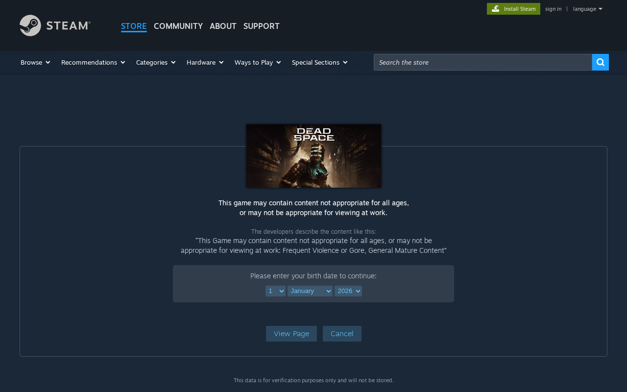 Dead Space on Steam screenshot