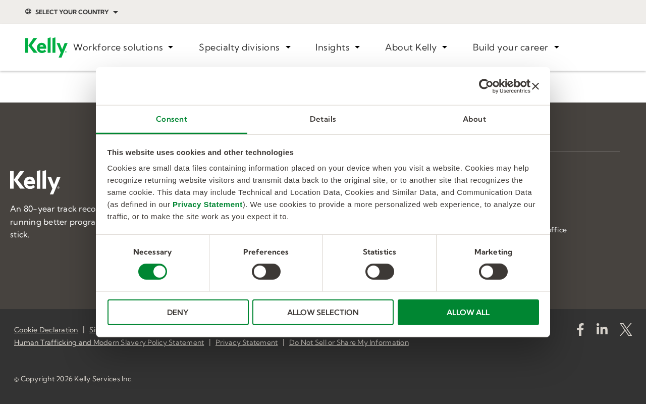 Kelly Services screenshot