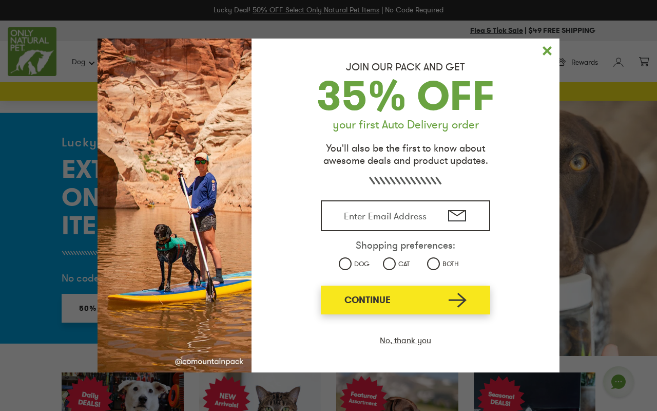 All Natural Pet Products screenshot