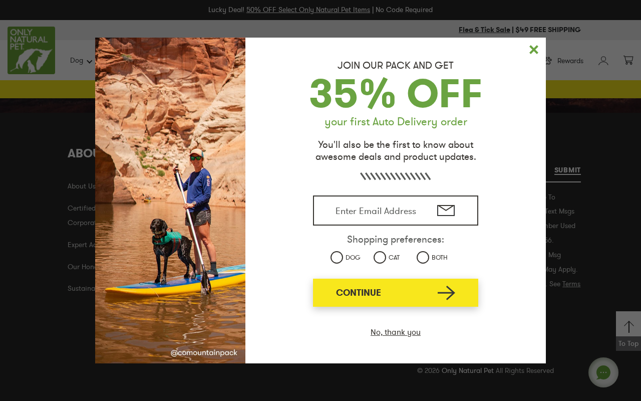 All Natural Pet Products screenshot