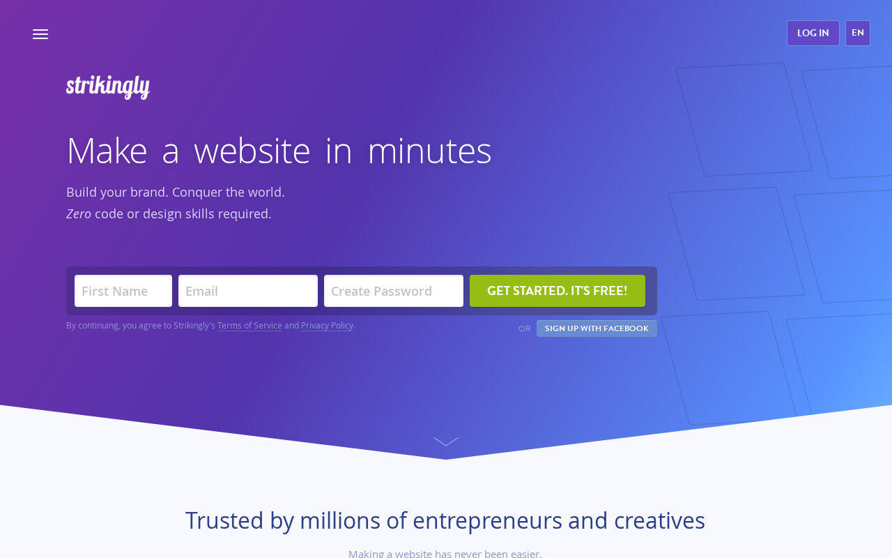 Check out Strikingly! Super easy website & store builder. screenshot