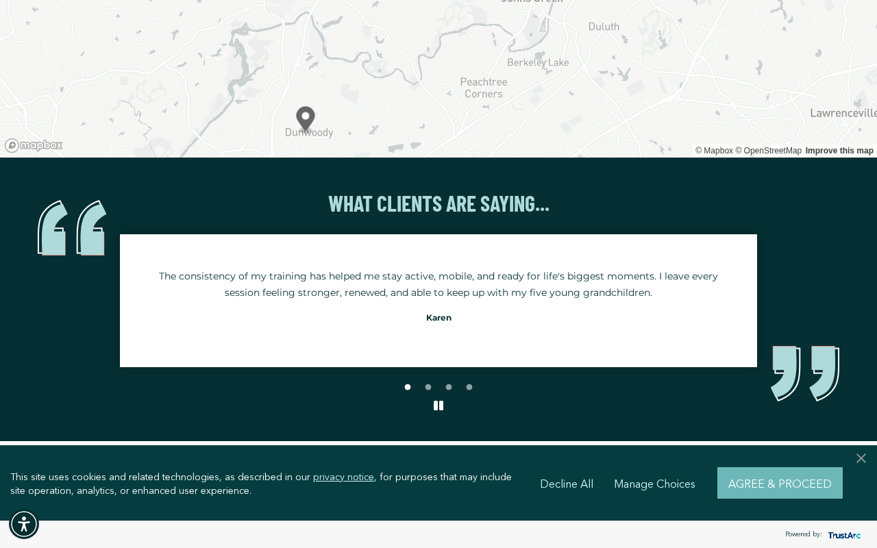 PERSONAL TRAINING TO EMPOWER YOU TO HAVE THE ENERGY TO DO WHAT YOU LOVE. screenshot