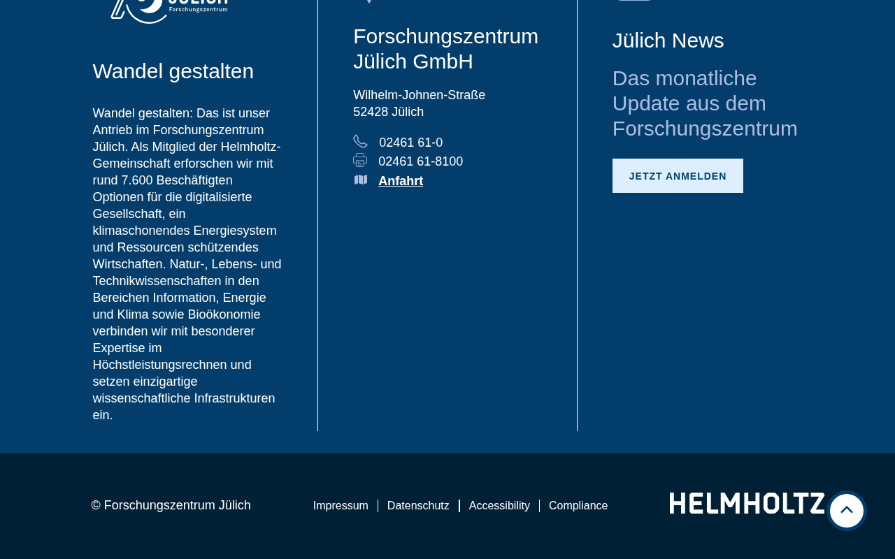Forschungszentrum Jülich screenshot