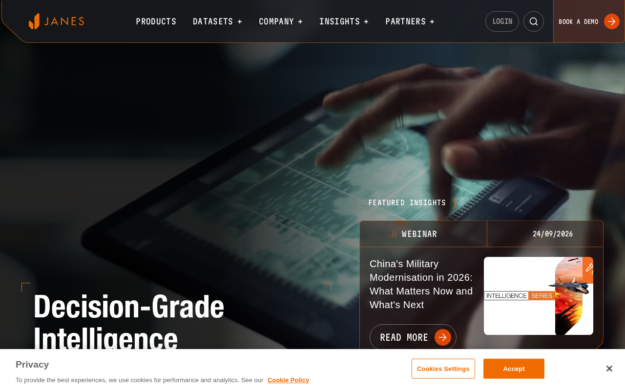 Decision-Grade Intelligence screenshot